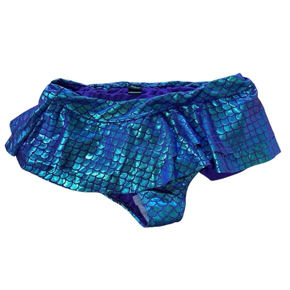 Disney Adult Little Mermaid Scale Print Skirt Swim Bottoms Size Large Hot Topic - Picture 1 of 5